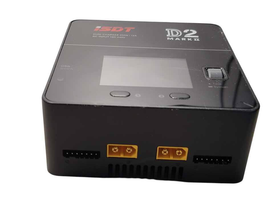 ISDT lipo Battery Charger D2 MK2 with AC 2x200W Dual Output Mode