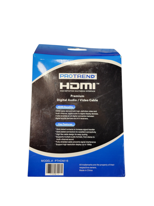 PROTREND - 16 feet / 4.88 meter HDMI Cable