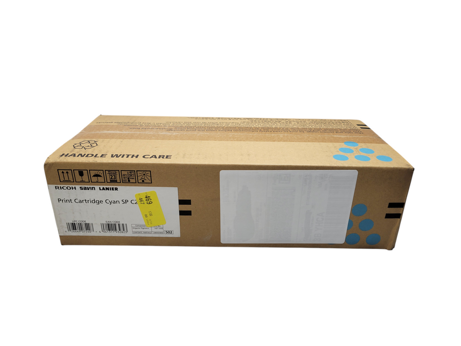 GENUINE RICOH SAVIN LANIER CYAN PRINT CARTRIDGE - SP C250A