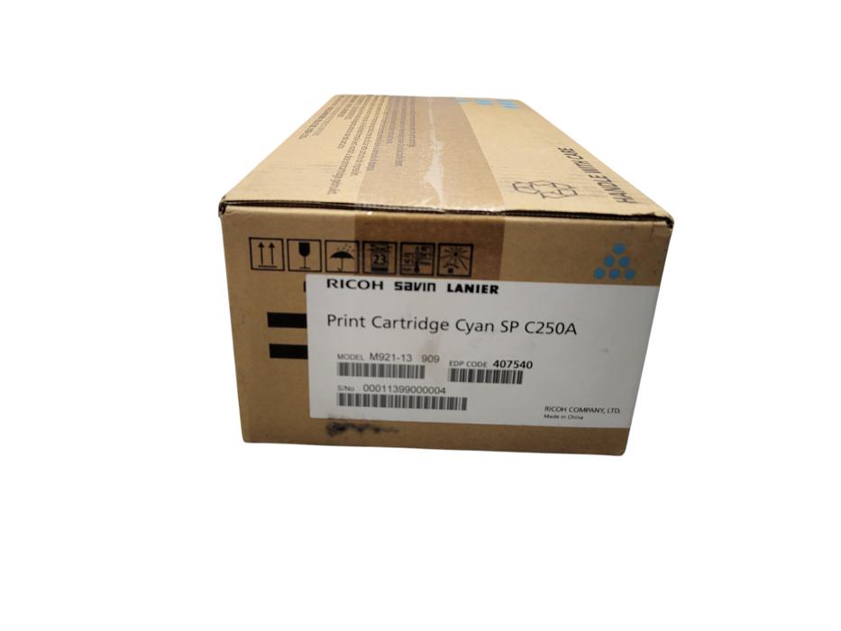GENUINE RICOH SAVIN LANIER CYAN PRINT CARTRIDGE - SP C250A