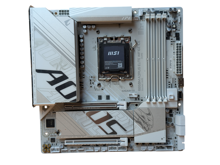 GIGABYTE B850M AORUS ELITE WIFI6E ICE AM5 DDR5 Motherboard PLEASE READ