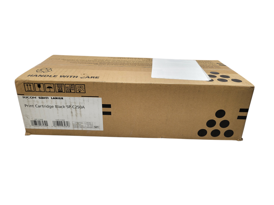 GENUINE RICOH SAVIN LANIER BLACK PRINT CARTRIDGE - SP C250A