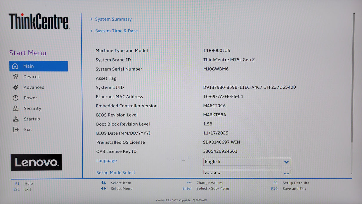 Lenovo ThinkCentre m75s Gen 2 SFF w/ Ryzen 5 Pro 5650G 8GB RAM NO HDD/SSD *QTY*