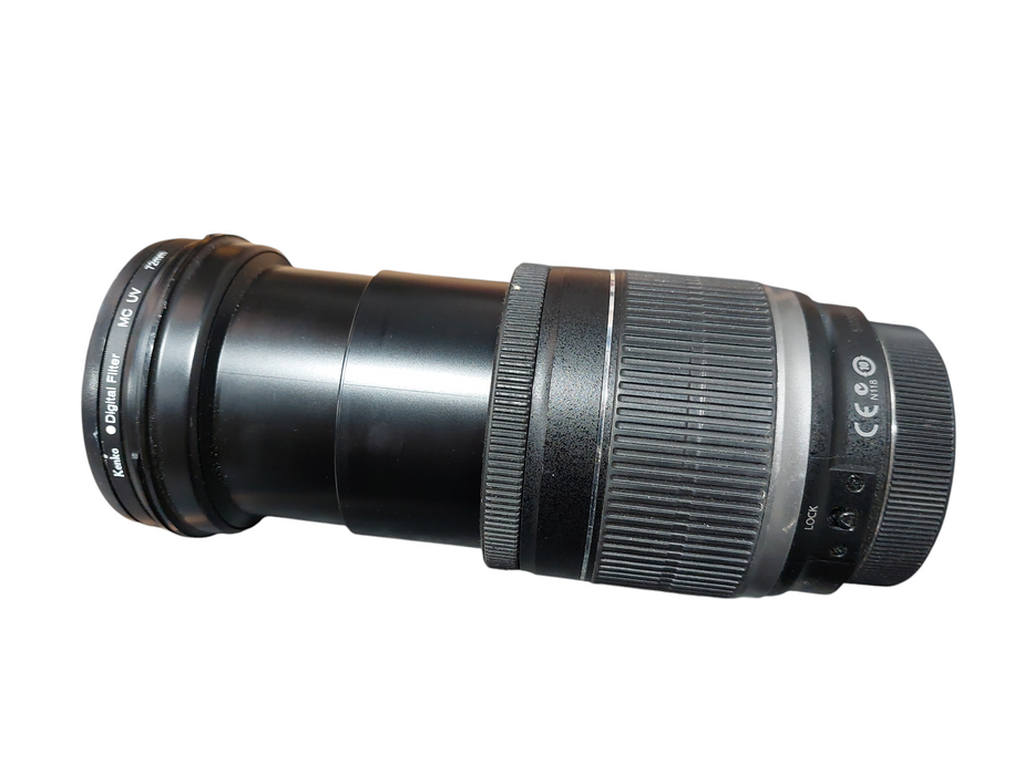Canon Lens EFS Image Stabilizer 18-200mm 0.45m/1.5ft with KenkoDigitalFilter72mm