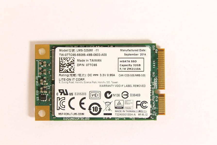 30-32GB Low Capacity mSATA SSD Assorted Brands/Models
