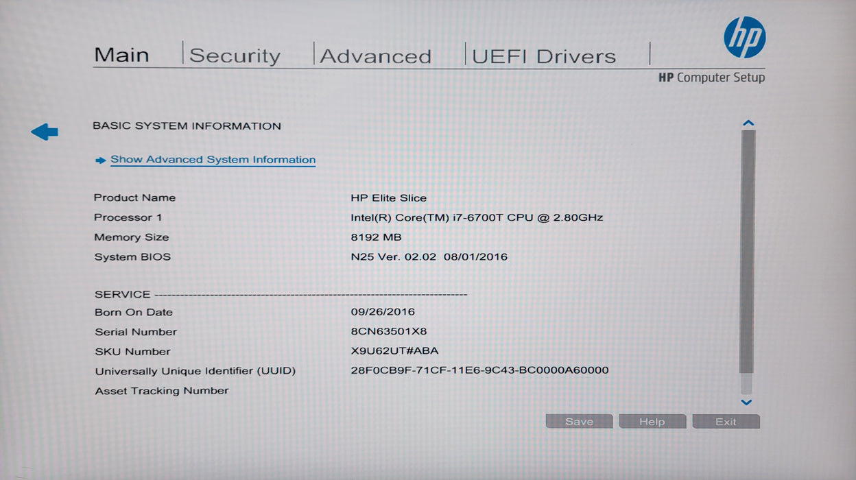 HP Elite Slice USFF w/ Intel i7-6700T 8GB RAM No HDD/SSD/AC Adapter
