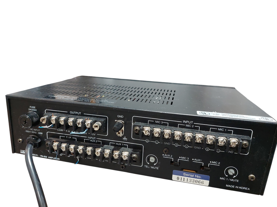 Inter M PA-935 Amplifier Black
