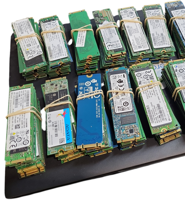 Lot 100x 120-128GB m.2 SATA 2280 SSD | Mixed Brands