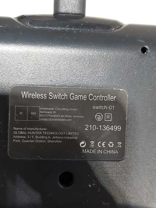 Wireless Switch Game Controller Model: Switch-01