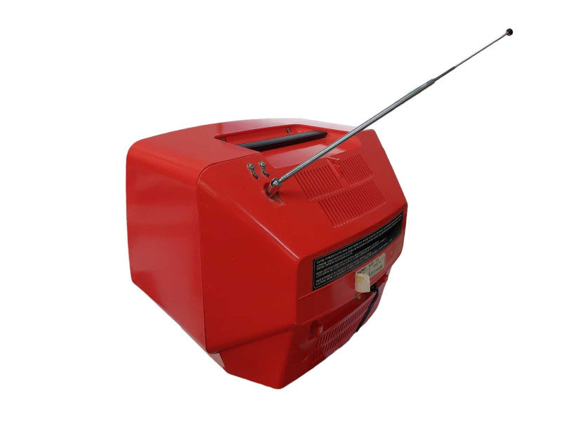 Vintage Red RCA 13\\"Solid State CRT TV 1976 Model: CA127A =
