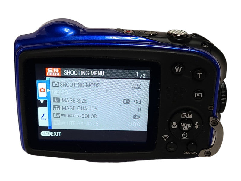 Fujifilm FinePix XP80 16.4MP Digital Camera, Blue w/ Battery & 8GB SD Card