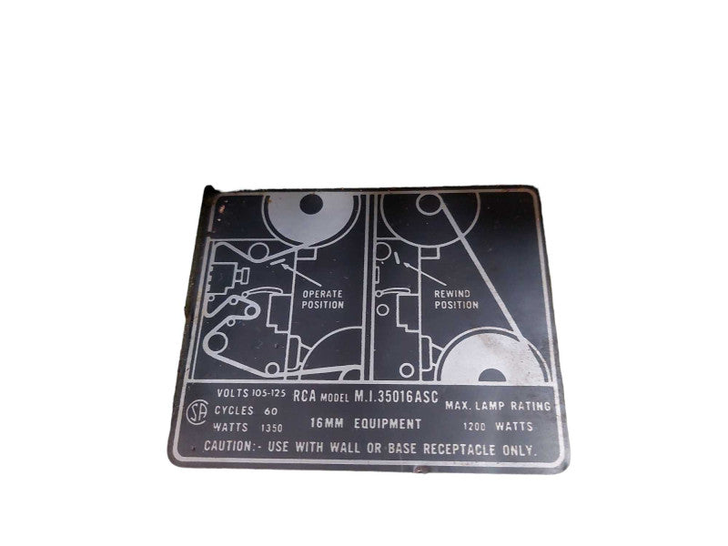 Vintage RCA 16MM Sound Movie Film Projector Model: M.I.35016ASC In Case  =