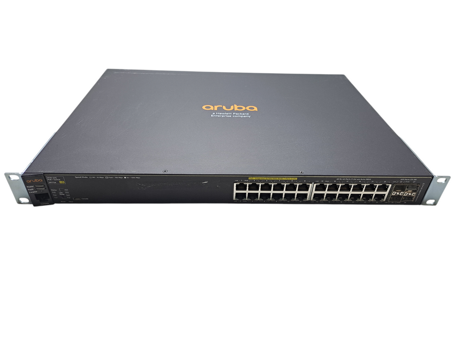 Aruba 2530-24G PoE+ 24-Port Gigabit PoE Ethernet Switch J9773A w/ Rackmount