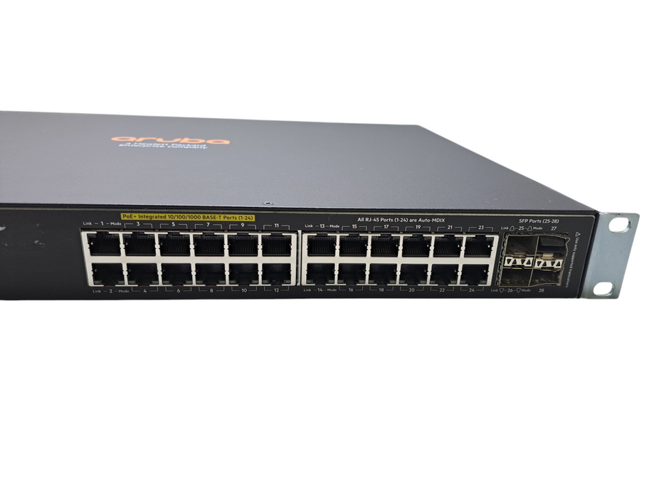 Aruba 2530-24G PoE+ 24-Port Gigabit PoE Ethernet Switch J9773A w/ Rackmount