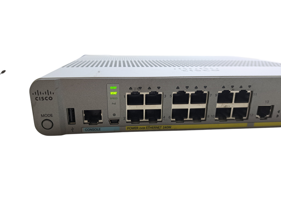 Cisco WS-C3560CX-12PC-S V03 | 12-Port Gigabit PoE+ 240W Silent Switch