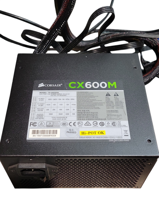 Corsair CX600M 600W 80PLUS Bronze Semi-Modular Power Supply *READ*