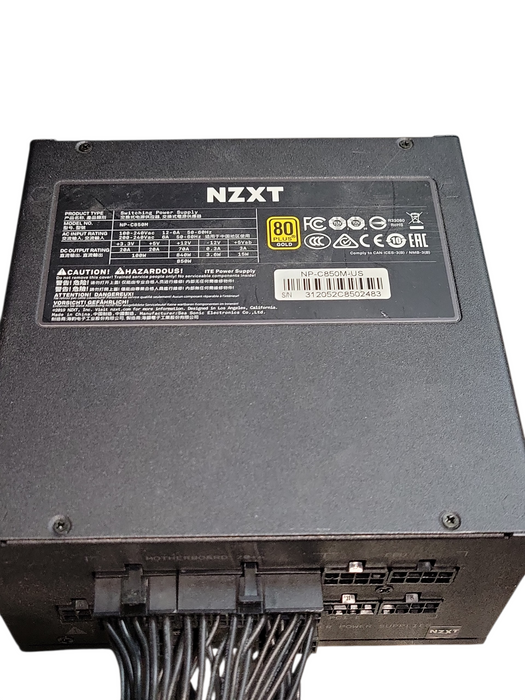NZXT NP-C850M 850W 80PLUS Gold Fully-Modular Power Supply *READ*