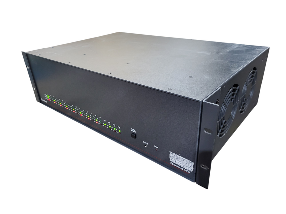Extron PowerCage 1600 Enclosure w/ 8x FOX Tx HDMI Fiber Optic Receiver Cards