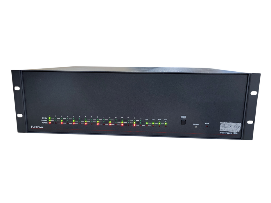 Extron PowerCage 1600 Enclosure w/ 8x FOX Tx HDMI Fiber Optic Receiver Cards