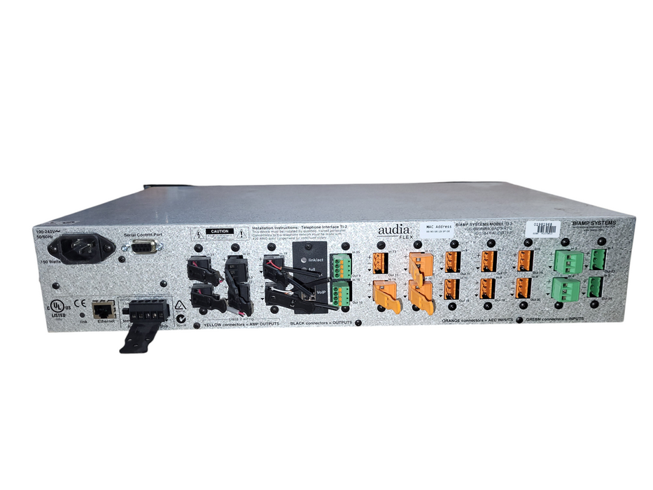 Biamp System AudiaFLEX TI-2 DSP Digital Audio Processor 8xOut/1xVoIP/10xAEC/4xIn