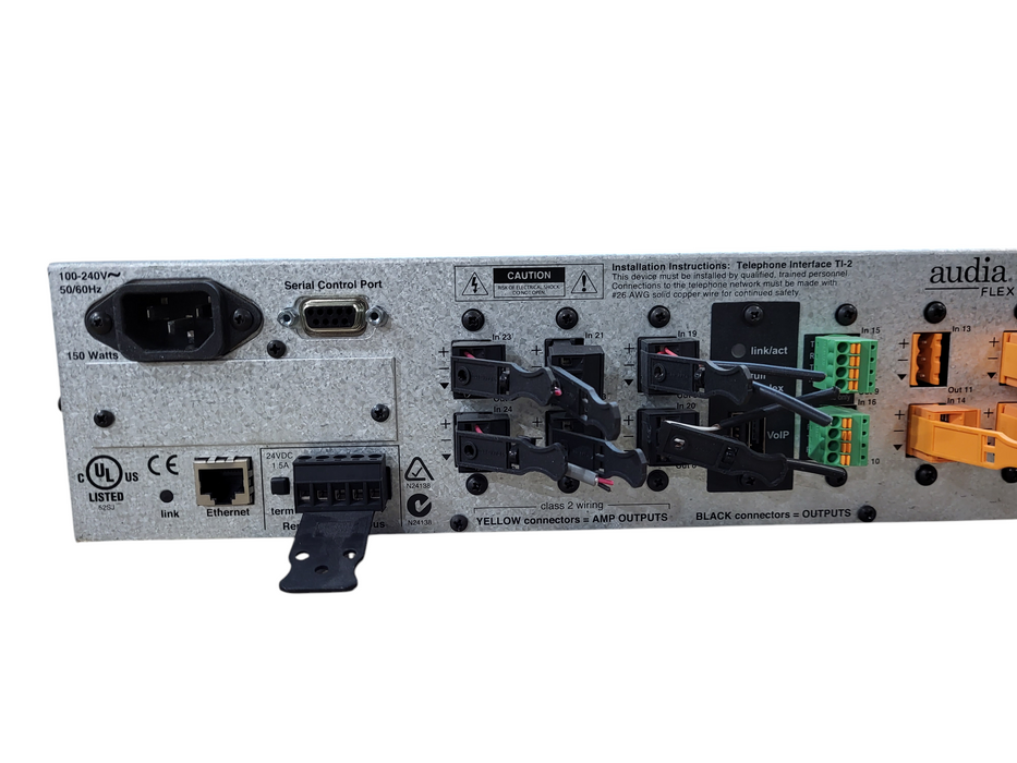 Biamp System AudiaFLEX TI-2 DSP Digital Audio Processor 8xOut/1xVoIP/10xAEC/4xIn