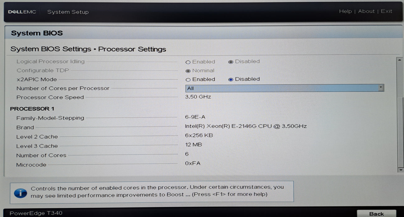 Dell PowerEdge T340 Tower Server | Xeon E-2146G @3.50GHz, 32GB DDR4, PERC H330