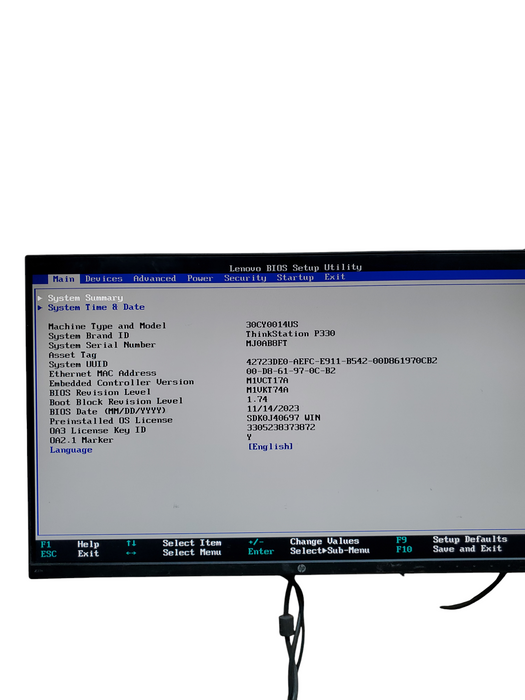 Lenovo ThinkStation P330 Tower i7-9700 @3.0GHz 16GB RAM NO-HDD/SSD