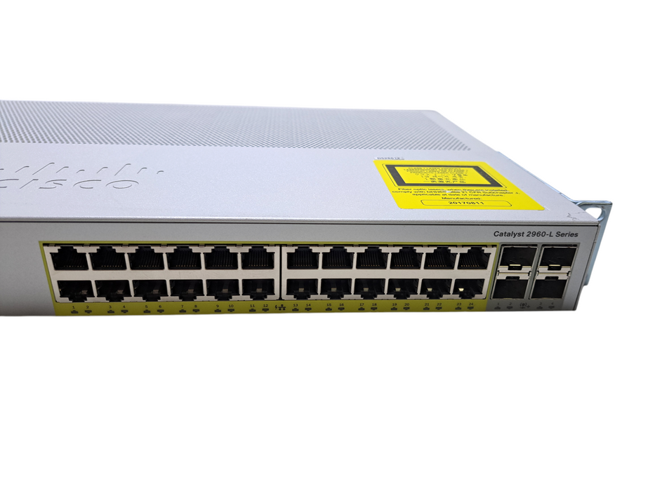 Cisco WS-C2960L-24PQ-LL | 24-Port Gigabit PoE Silent Managed Switch