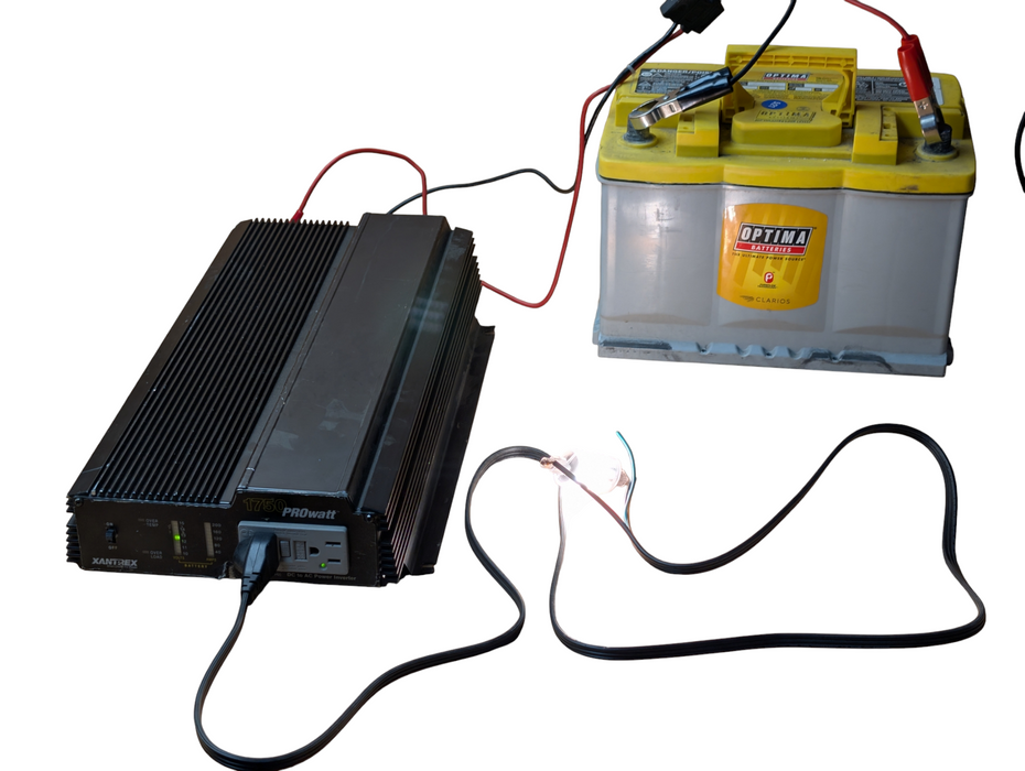 XABTREX 1750 PROwatt Power Inverter 12VDC to 115VAC 1750W