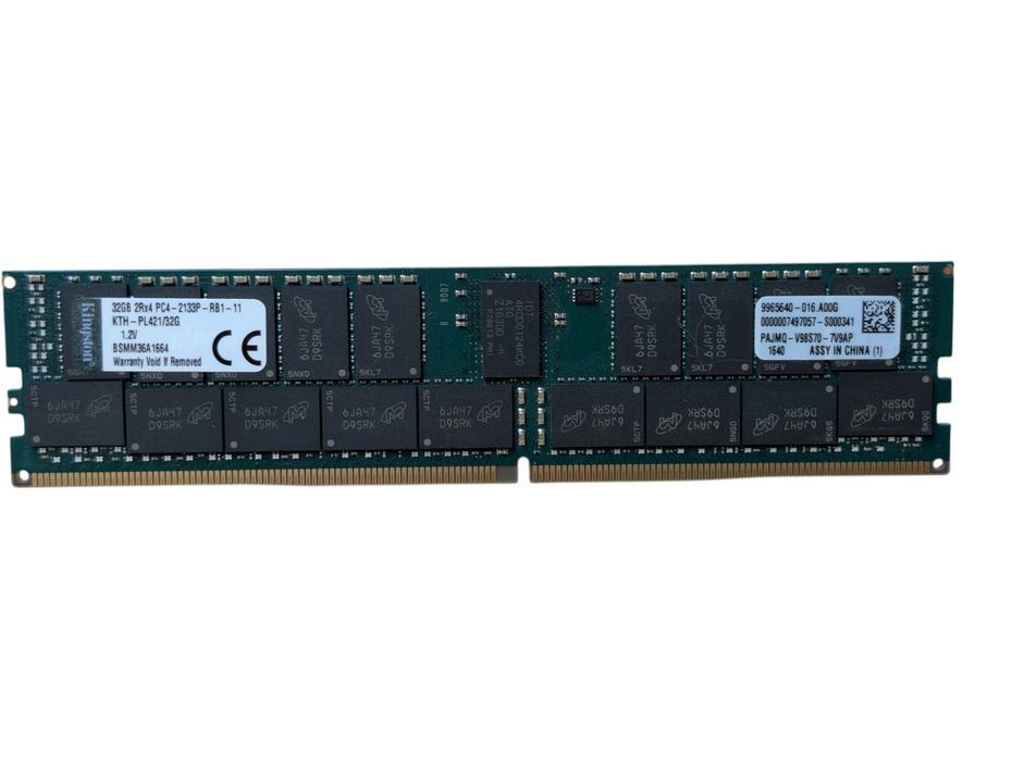 32GB DDR4 Server RAM Memory Module Kingston 32GB 2Rx4 PC4-2133P-RB1-11