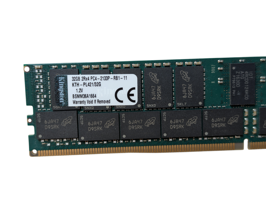 32GB DDR4 Server RAM Memory Module Kingston 32GB 2Rx4 PC4-2133P-RB1-11