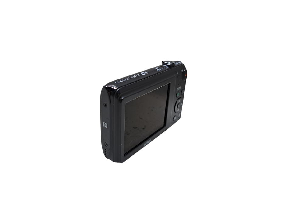 Nikon COOLPIX S3700 20.1MP Black Camera 8x Zoom Wi-Fi *No Battery READ*