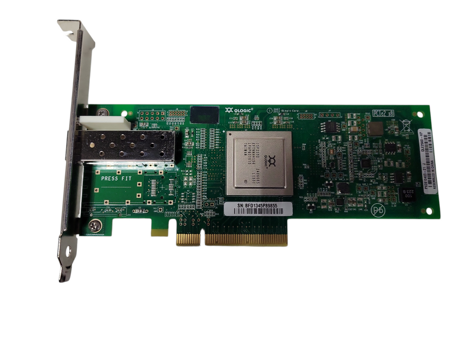 HP QLE2560 Single Port 8GbE PCIe FC HBA Adapter QLE2560-HP With SFP