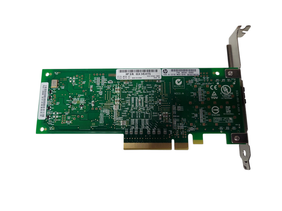 HP QLE2560 Single Port 8GbE PCIe FC HBA Adapter QLE2560-HP With SFP