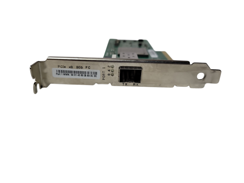 HP QLE2560 Single Port 8GbE PCIe FC HBA Adapter QLE2560-HP With SFP