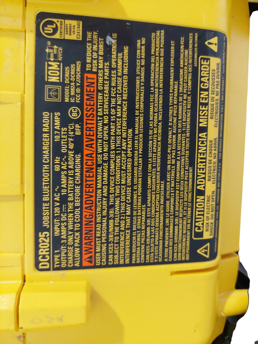 Dewalt Stereo DCR025