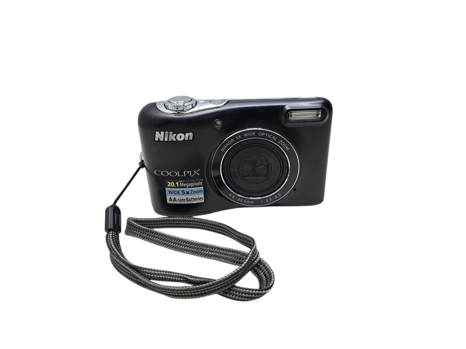 Nikon Coolpix L32 20.1MP 5x Zoom Y2K Digital Camera (Black) Tested