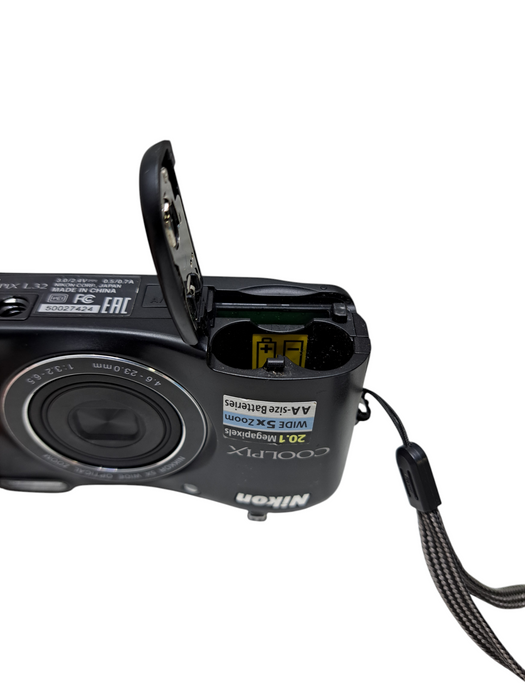 Nikon Coolpix L32 20.1MP 5x Zoom Y2K Digital Camera (Black) Tested