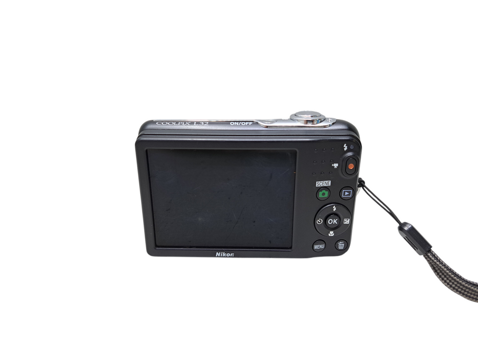 Nikon Coolpix L32 20.1MP 5x Zoom Y2K Digital Camera (Black) Tested