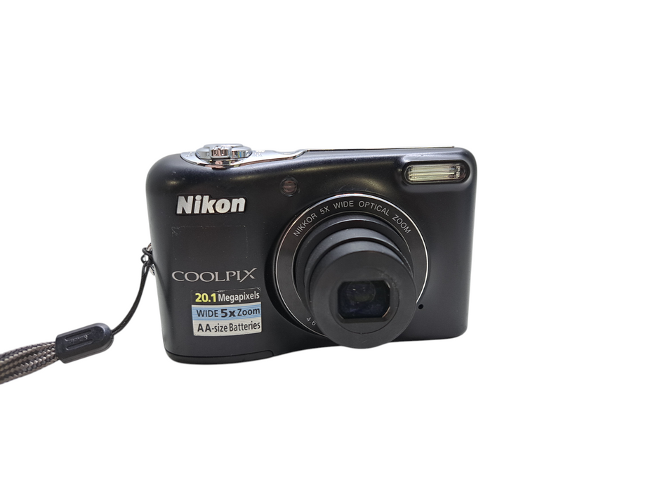 Nikon Coolpix L32 20.1MP 5x Zoom Y2K Digital Camera (Black) Tested