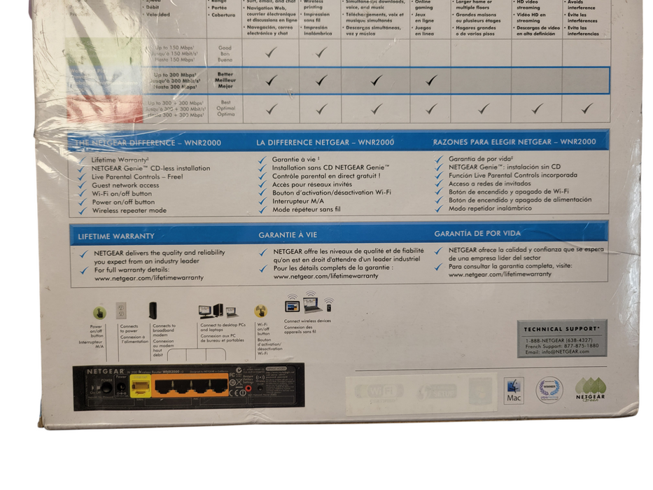 NETGEAR N300 - Wireless Router WNR2000