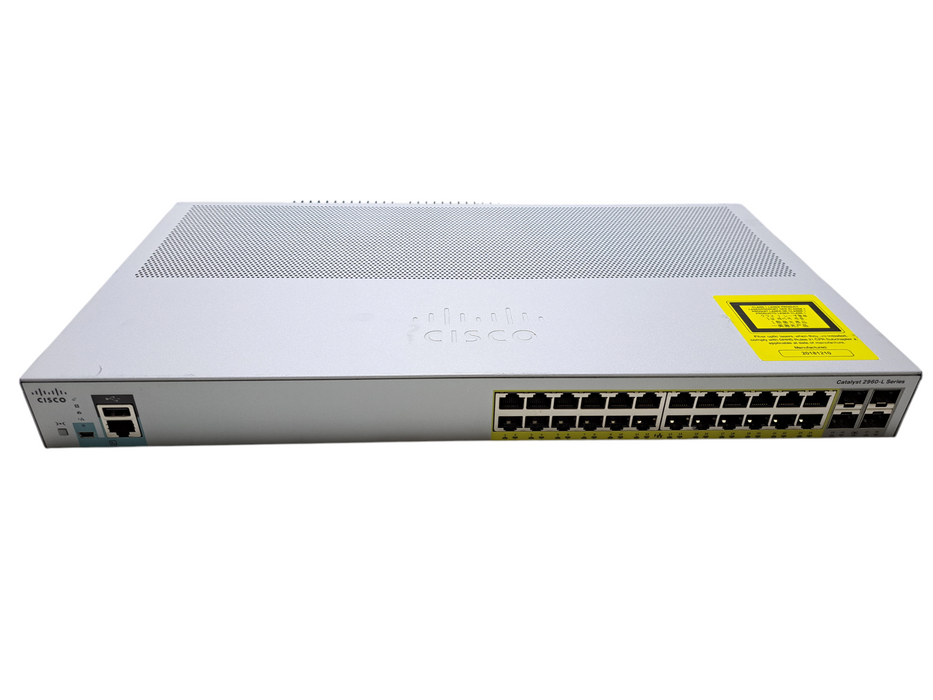 Cisco WS-C2960L-24PS-LL V01 | 24-Port Gigabit PoE+ Silent Managed Switch