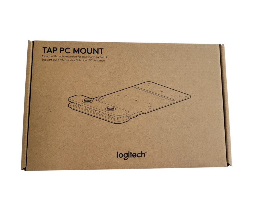Logitech Tap PC Mount with cable retention for small from factor PC