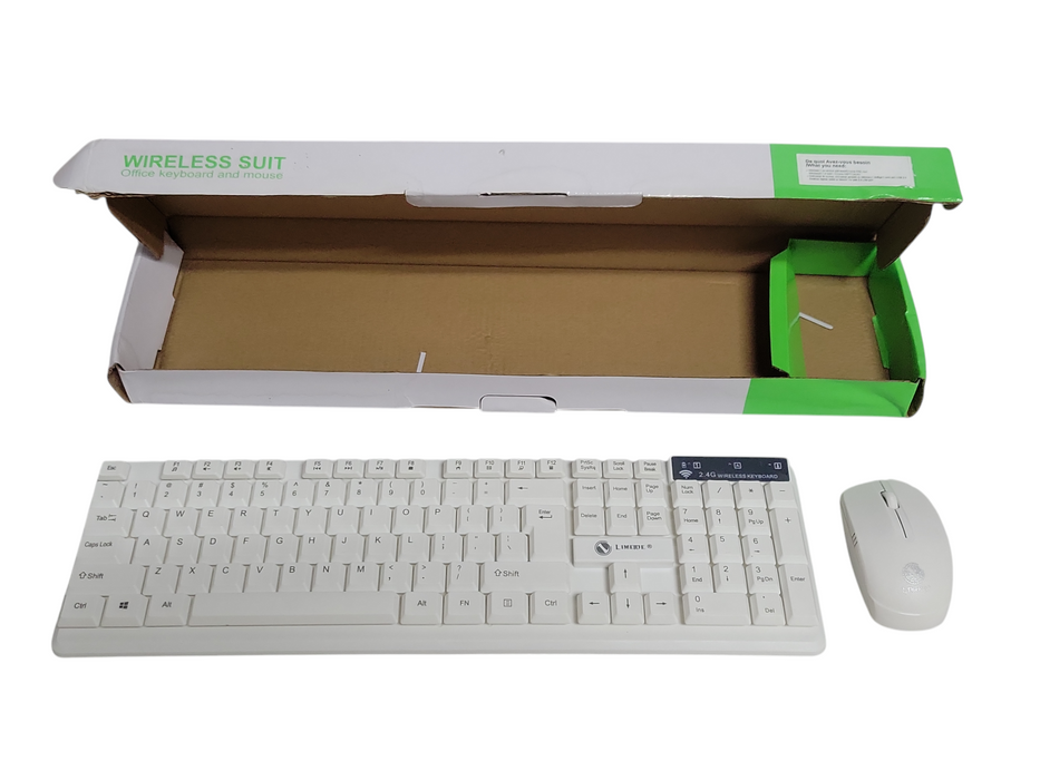 Open-Box W200 2.4GHz Wireless Office keyboard and mouse, READ
