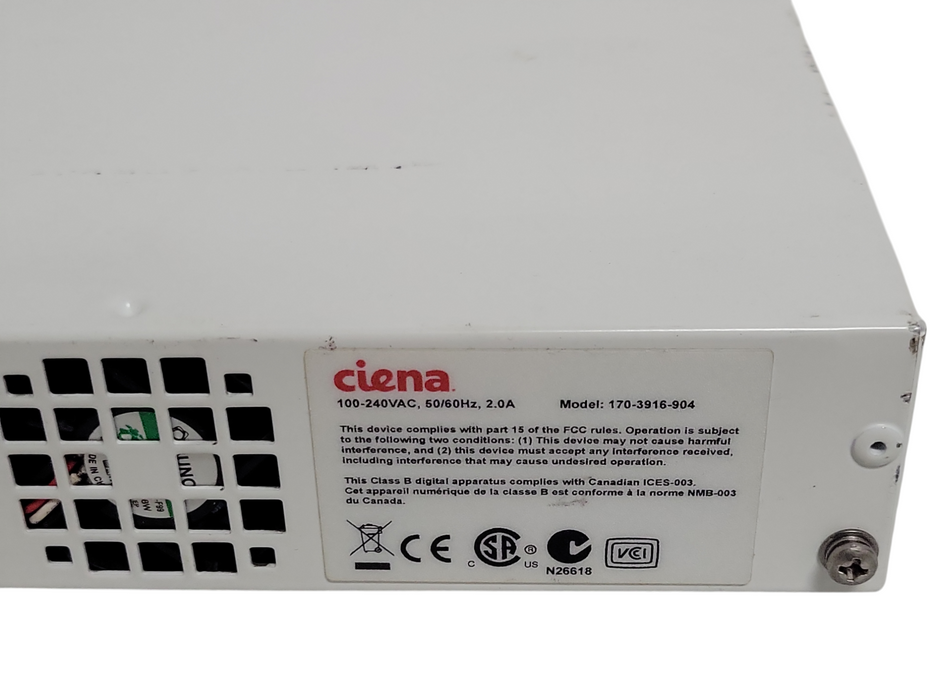 Ciena 3916 Service Delivery Switch 170-3916-904, READ
