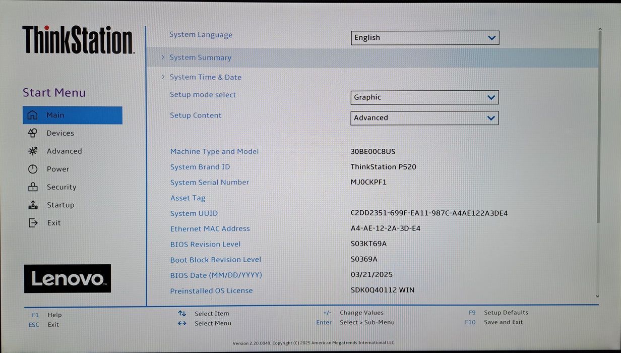 Lenovo ThinkStation P520 | Xeon W-2223 @3.60GHz, 32GB DDR4, P2200, 256GB NVMe