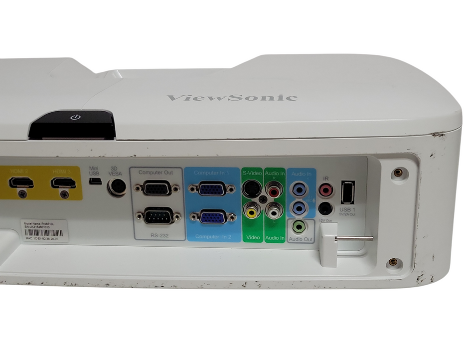 viewsonic pro8510l 5200 lumen DLP projector, only 59 Lamp hours, no remote