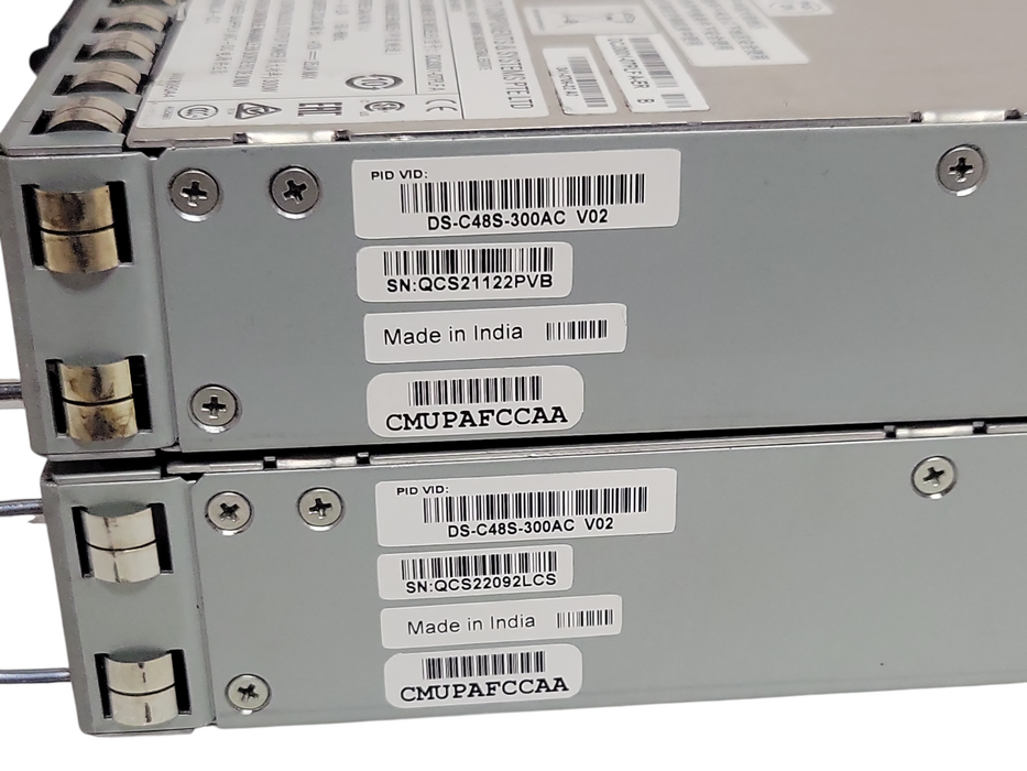 Lot of 2x Cisco DS-C48S-300AC Power Supplies for DS-C9148S-K switch