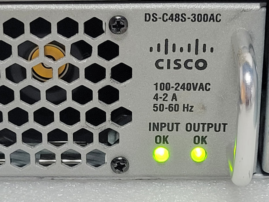 Lot of 2x Cisco DS-C48S-300AC Power Supplies for DS-C9148S-K switch