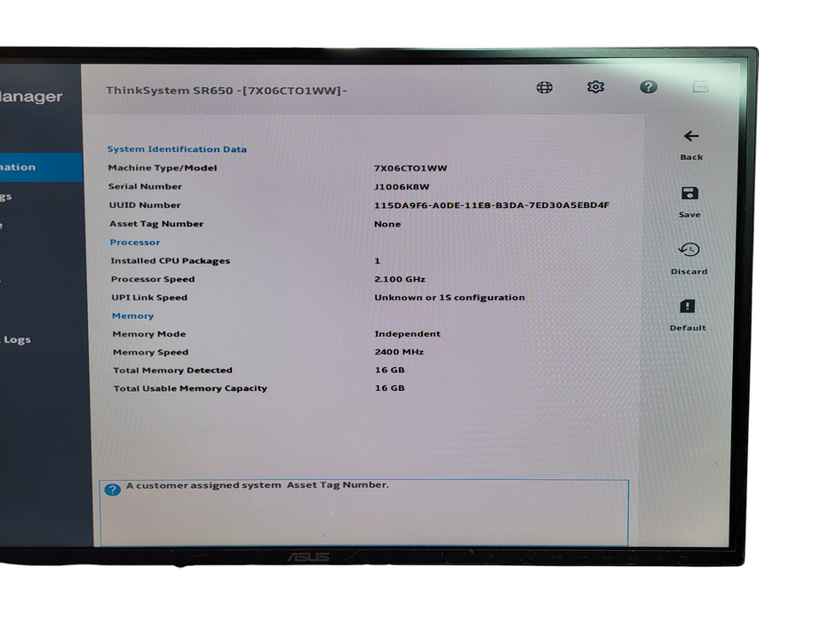 Lenovo SR650 24x 2.5" Xeon Silver 4116 @ 2.1GHz 16GB DDR4 2x 750W PSU